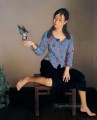 鳥の中国の女の子